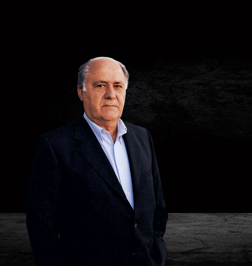 Retrato del empresario Amancio Ortega fundador de Inditex y Zara