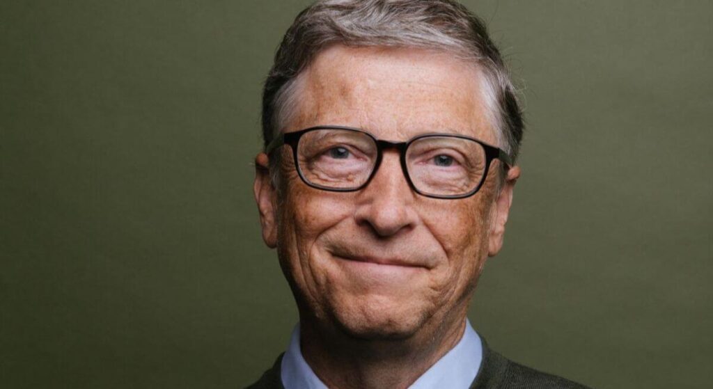 Retrato del empresario Bill Gates fundador de microsoft