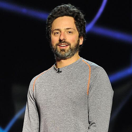 Retrato del empresario Sergey Brin fundador de Google