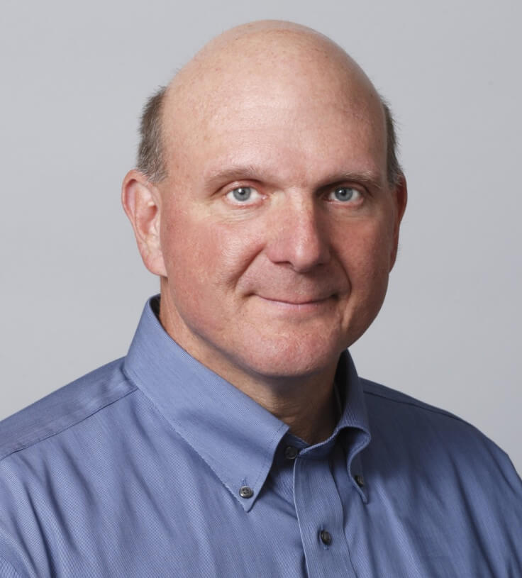 Retrato del empresario Steve Ballmer ex ceo de microsoft