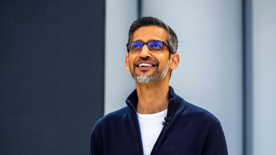 Retrato del empresario Sundar Pichai CEO de Google